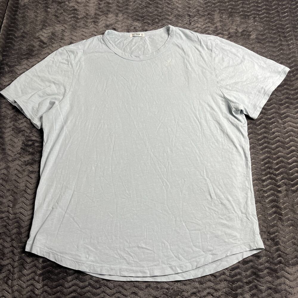 Buck Mason mist slub Curved Hem Tee size XLarge